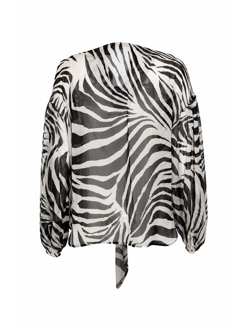 Blusa MSTBALLATA in chiffon di seta stampata MAX MARA STUDIO | 2616261012600001
